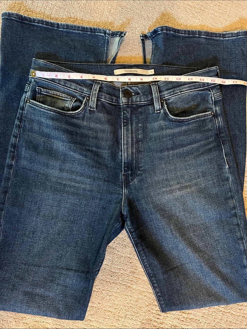 Hudson Barbara High Rise Split Bootcut Jeans - Picture 2 of 6
